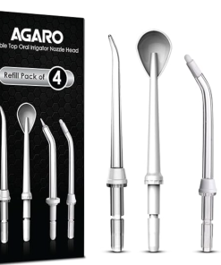 AGARO Oral Irrigator Nozzle Tip Max 4Pcs Transparent